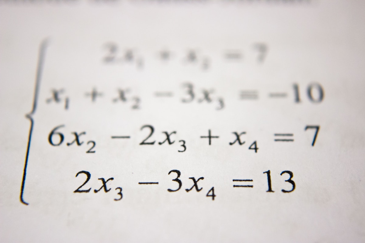 Students working in a mathematics classroom environment