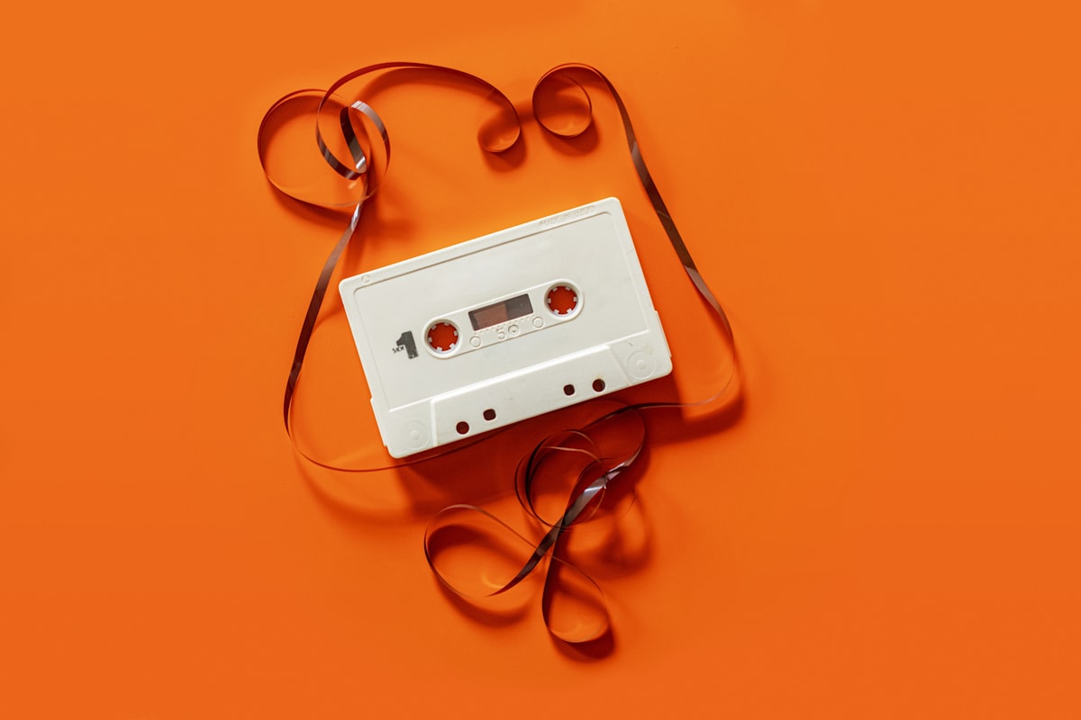 Sound waves carry music as patterns of vibration through the air