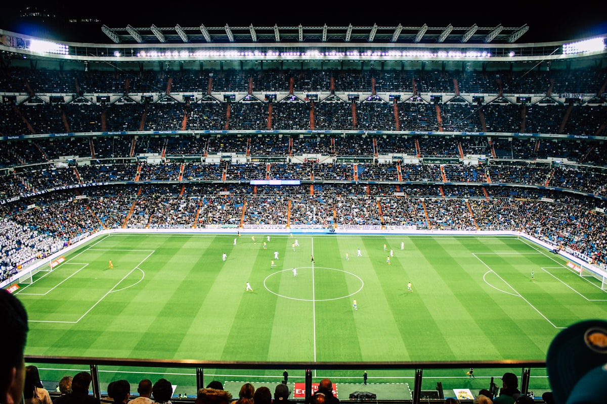 A packed stadium where mathematics and sport come together