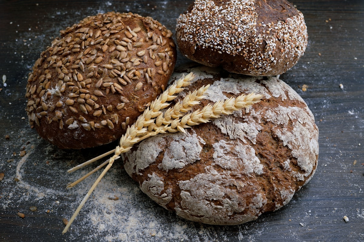 Freshly baked bread rises through chemical reactions governed by numbers