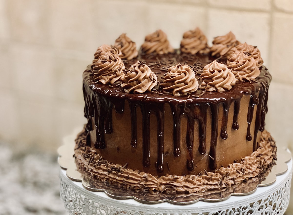 A beautifully shaped cake demonstrates geometry and symmetry